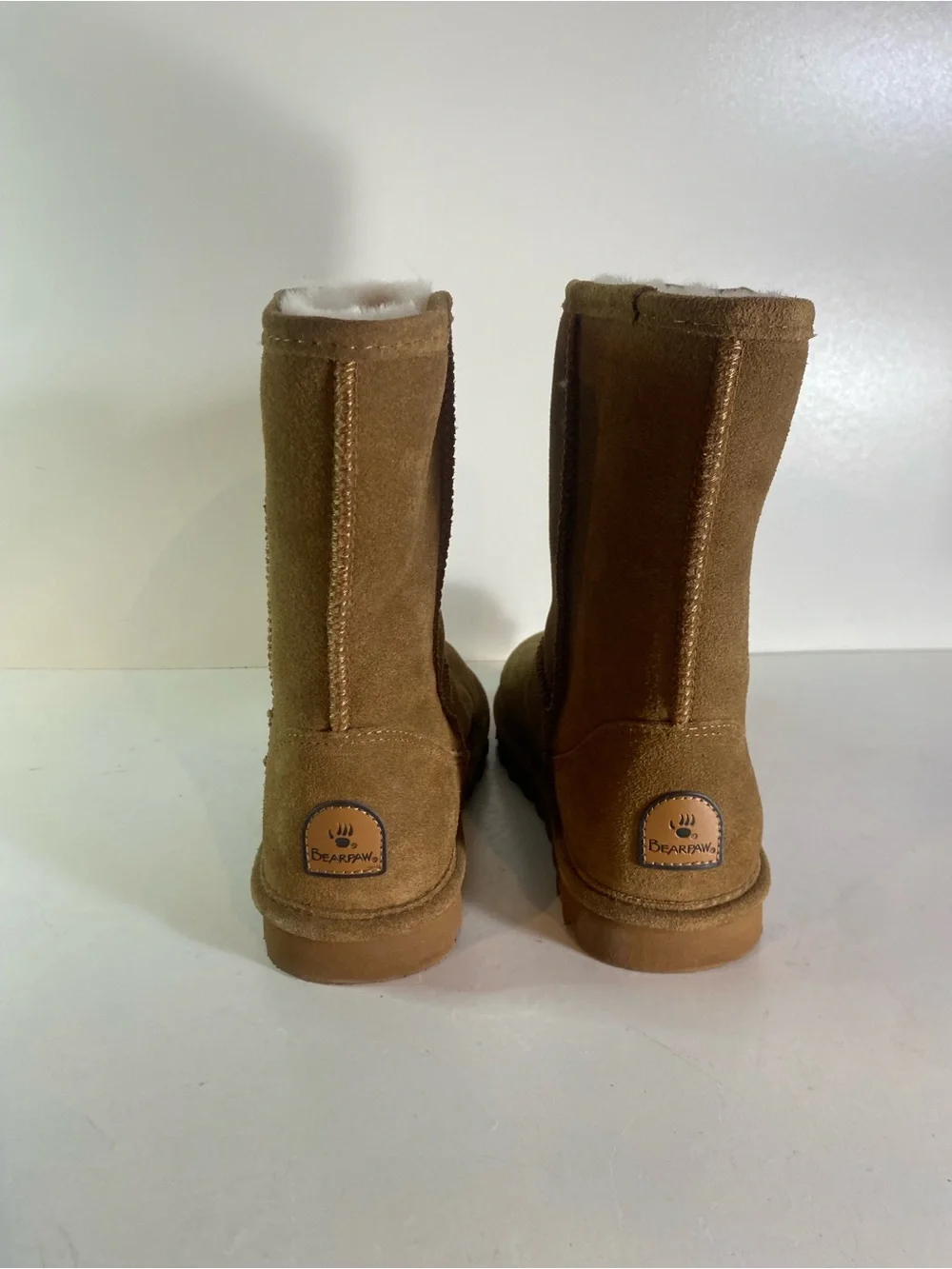 Bearpaw Elle Shearling & Wool Blend Lining Short Boots Size 7
